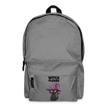 Midnight Kitten Witch - Backpack - elephant grey - Front