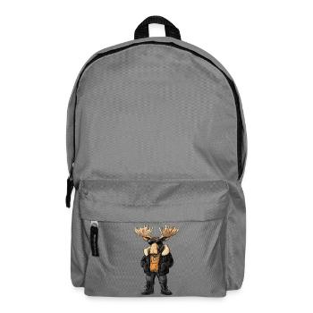Elch Cool Winter - Rucksack - Mittelgrau - Vorne