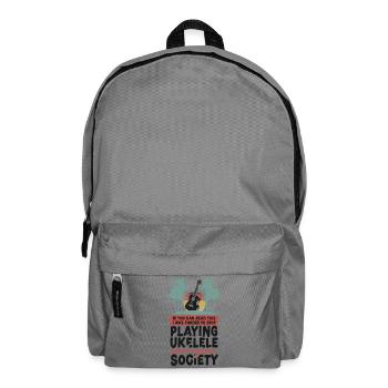 Hawaiian Ukulele Uke If You Can - Backpack - elephant grey - Front