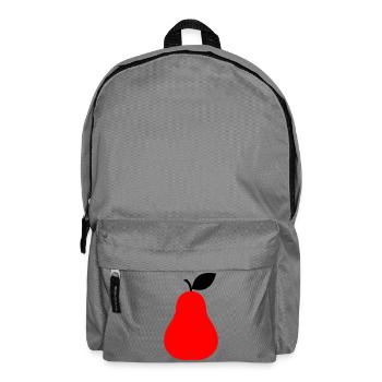 Birne Obst Frucht - Rucksack - Mittelgrau - Vorne