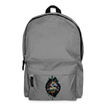 Kaleidoscope face - Backpack - elephant grey - Front