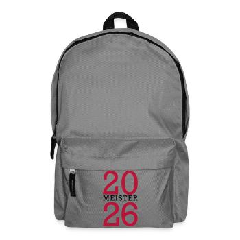 Meister 2026 Meisterschaft - Rucksack - Mittelgrau - Vorne