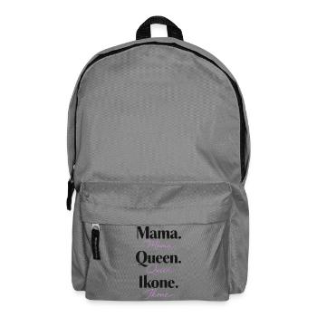 Mama Queen Icon - Backpack - elephant grey - Front