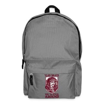 Vlad veut que tu restes - Sac à dos - gris éléphant - Devant