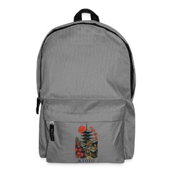 Kyoto Japan Pagoda Street Art - Rucksack - Mittelgrau - Vorne