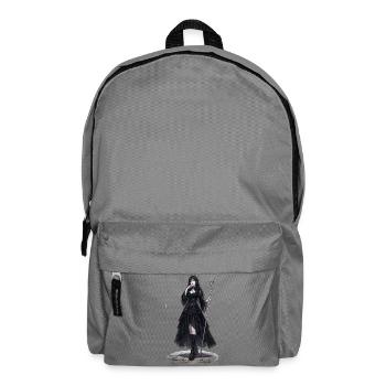 Gothic Hexenkönigin mit Stab - Rucksack - Mittelgrau - Vorne