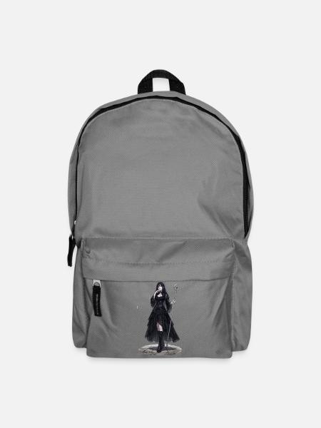 Gothic Hexenkönigin mit Stab - Rucksack - Mittelgrau