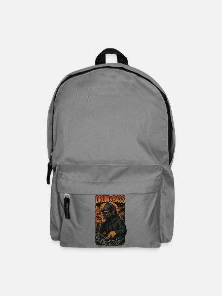 Schlagzeug und Bass - Rucksack - Mittelgrau