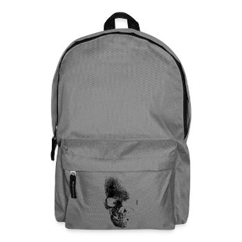 skull totenkopf pirat - Backpack - elephant grey - Front