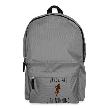 j'peux pas j'ai running - Sac à dos - gris éléphant - Devant