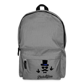 Groom Bräutigam bachelor Hochzeit stag polterabend - Rucksack - Mittelgrau - Vorne