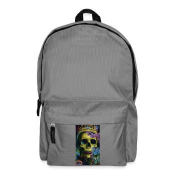 Beautiful fantasy Skull - Backpack - elephant grey - Front