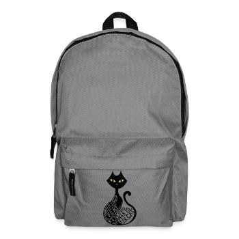 behind every strong woman is her cat - Rucksack - Mittelgrau - Vorne