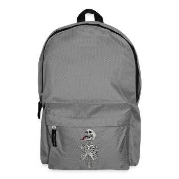 Skelett Motor Herz ohne Hintergrund - Rucksack - Mittelgrau - Vorne