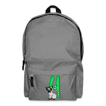 4 birthday 4 years old with animal motif - four - Backpack - elephant grey - Front