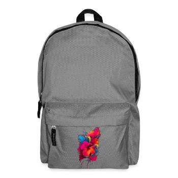 Hibiskus - Rucksack - Mittelgrau - Vorne