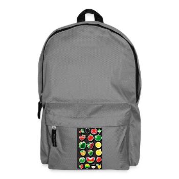 Fruitz Aufkleber - Rucksack - Mittelgrau - Vorne