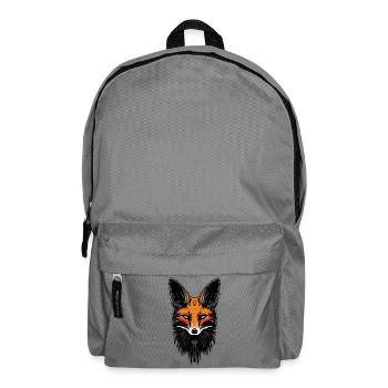 Mystischer Fuchs - Tattoo Stil Waldtier Herbst - Rucksack - Mittelgrau - Vorne