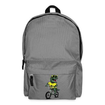 Dino BMX with Sunglasses - Backpack - elephant grey - Front