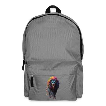 Multicolored Lion - Backpack - elephant grey - Front