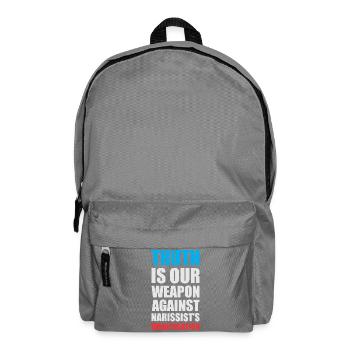 Empowering Truth Speech Bubble Design - Backpack - elephant grey - Front
