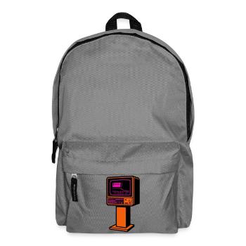 Retro-Future TV - Rucksack - Mittelgrau - Vorne