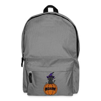 Katze  Halloween - Rucksack - Mittelgrau - Vorne