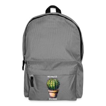 CACTUS PAS DE CÂLINS S'IL VOUS PLAÎT - Sac à dos - gris éléphant - Devant