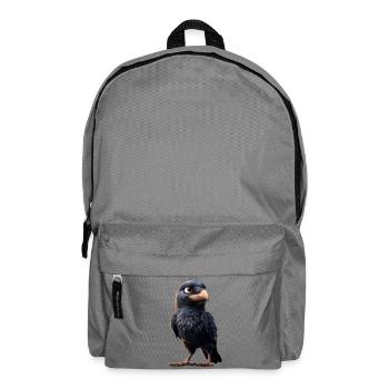 Raven, Crow, Bird, Raven Crow, Jackdaw, Black Raven - Backpack - elephant grey - Front