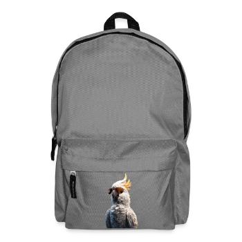 Papagei Ara Sittich Kakadu Liebhaber Papageien - Rucksack - Mittelgrau - Vorne