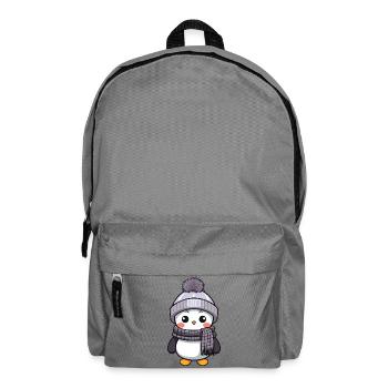 Penguin Winter Animal Baby Comic - Backpack - elephant grey - Front
