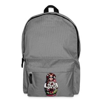 Matryoshka in Russian Matryoshka Doll Russian - Backpack - elephant grey - Front