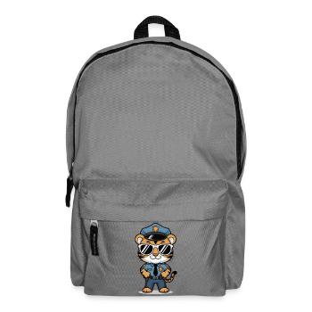 Lunettes de soleil policier tigre - Sac à dos - gris éléphant - Devant