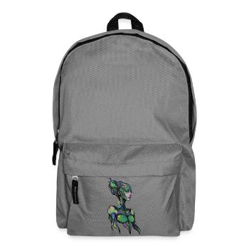 Art abstract woman - Backpack - elephant grey - Front