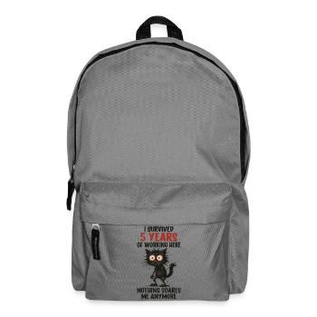 5 Year Company Anniversary Service Anniversary Work - Backpack - elephant grey - Front