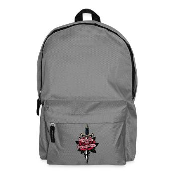 Dolch & Rose | wundervolle Tragödie | Valentine - Rucksack - Mittelgrau - Vorne
