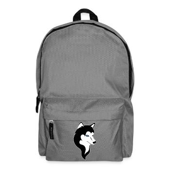 Husky Silhouette Blue Eyes - Backpack - elephant grey - Front