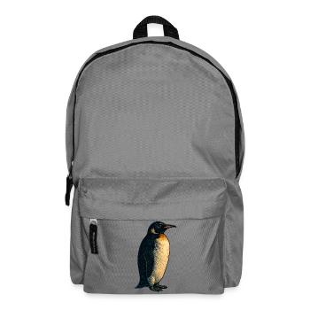 Vintage Penguin Illustration - Backpack - elephant grey - Front