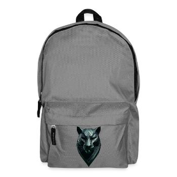 Abstracte zwarte panter - Rucksack - Mittelgrau - Vorne