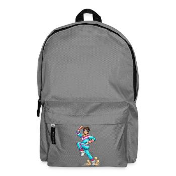 Energischer Retro-Aerobic-Mann - Rucksack - Mittelgrau - Vorne