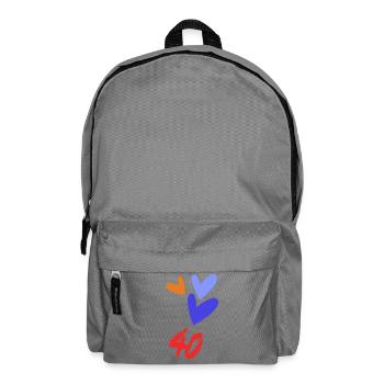 40. 40 YEARS. 40th ANNIVERSARY. 40 YEARS ANNIVERSARY. - Backpack - elephant grey - Front