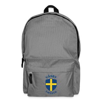 Väsby Sweden Shield Emblem - Backpack - elephant grey - Front
