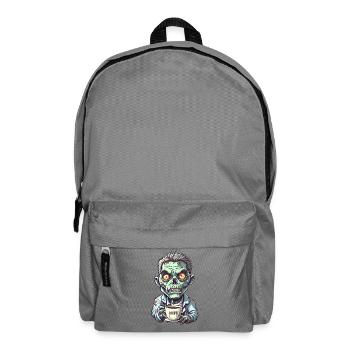 Coffee Monster - Caffeine Zombie - Morning Grouch - Backpack - elephant grey - Front