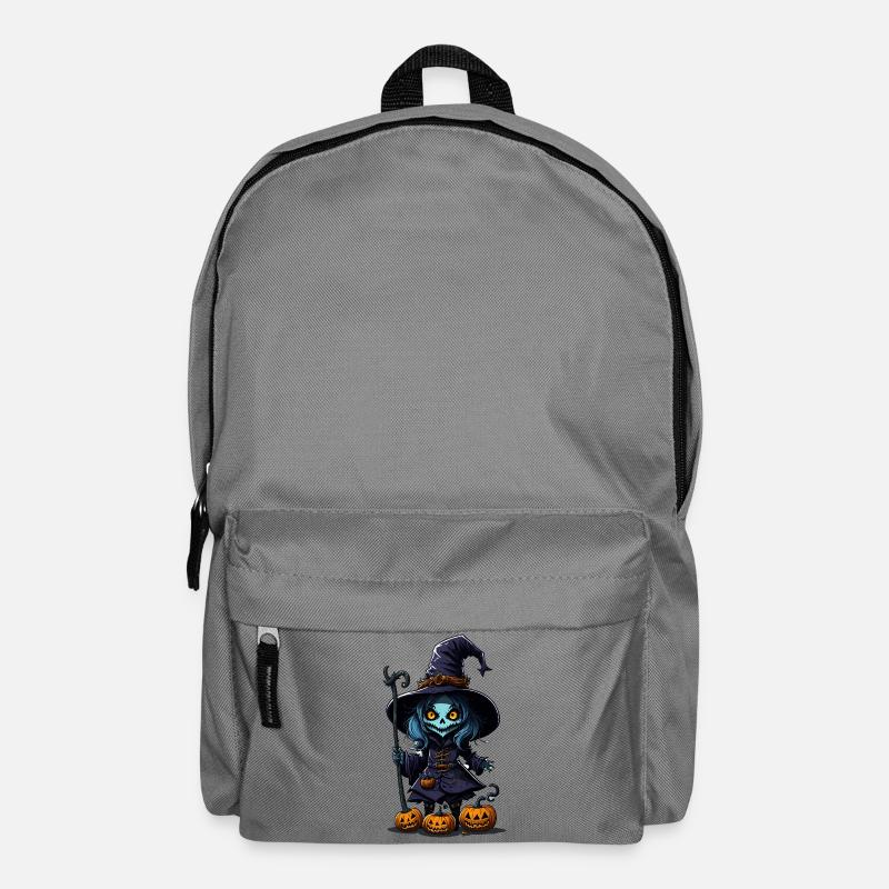 Halloween - Zombie - Horror - Hexe - Rucksack - Mittelgrau