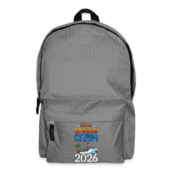 It's My Birthday Cruise Family Vacation Trip - Backpack - elephant grey - Front