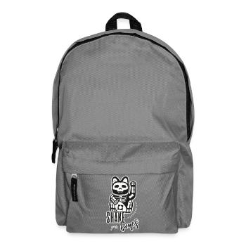 Skelett Winkekatze - Shake your Bones - Rucksack - Mittelgrau - Vorne