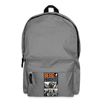 Bergsteiger Abenteuer Comic Design - Rucksack - Mittelgrau - Vorne