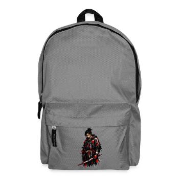 Roter Schatten Samurai - Rucksack - Mittelgrau - Vorne