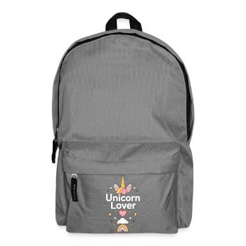 Cute Unicorn Gift for Girls, Unicorn Lover - Backpack - elephant grey - Front