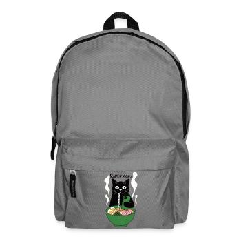 Smartphone chat de nuit Ramen - Sac à dos - gris éléphant - Devant